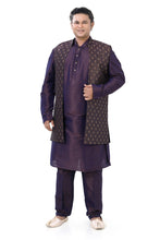 Load image into Gallery viewer, Brocade Silk - Premium Kurta Pyjama - Just $ 75! Shop now at Dapper Ethnic
