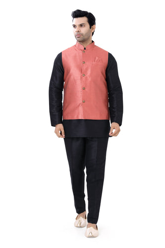 Brocade Silk - Premium Kurta Pyjama - Just $ 75! Shop now at Dapper Ethnic