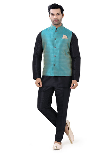 Brocade Silk - Premium Kurta Pyjama - Just $ 75! Shop now at Dapper Ethnic