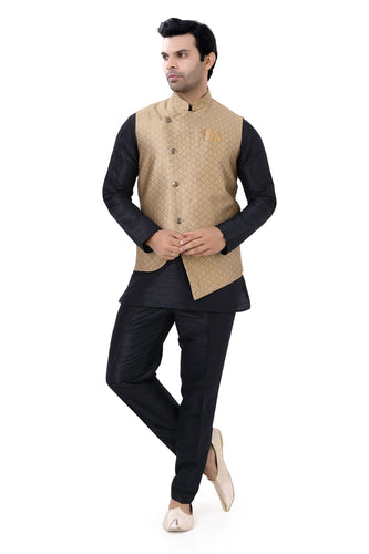 Brocade Silk - Premium Kurta Pyjama - Just $ 75! Shop now at Dapper Ethnic