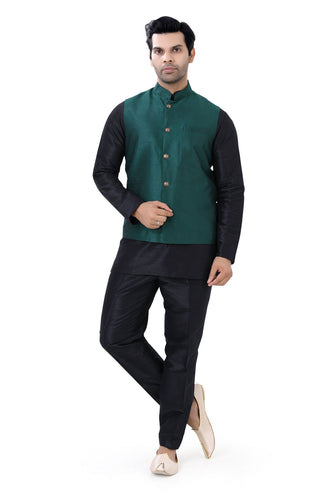 Brocade Silk - Premium Kurta Pyjama - Just $ 75! Shop now at Dapper Ethnic