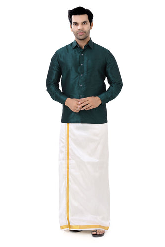 Brocade Silk - Premium Kurta Pyjama - Just $ 75! Shop now at Dapper Ethnic