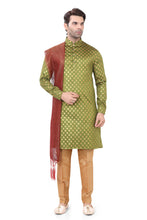 Load image into Gallery viewer, Brocade Silk - Premium Kurta Pyjama - Just $ 75! Shop now at Dapper Ethnic
