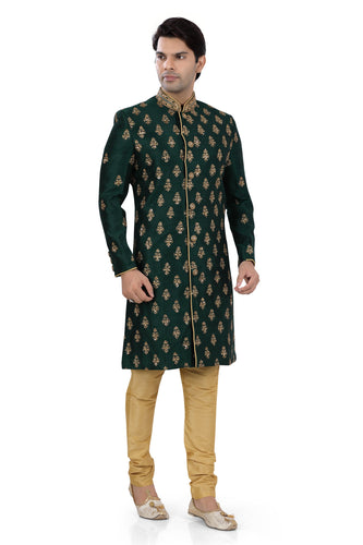 Brocade Silk - Premium Kurta Pyjama - Just $ 75! Shop now at Dapper Ethnic