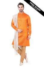 Load image into Gallery viewer, Brocade Silk - Premium Kurta Pyjama - Just $ 75! Shop now at Dapper Ethnic
