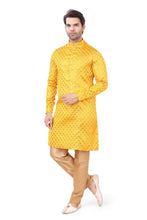 Load image into Gallery viewer, Brocade Silk - Premium Kurta Pyjama - Just $ 75! Shop now at Dapper Ethnic
