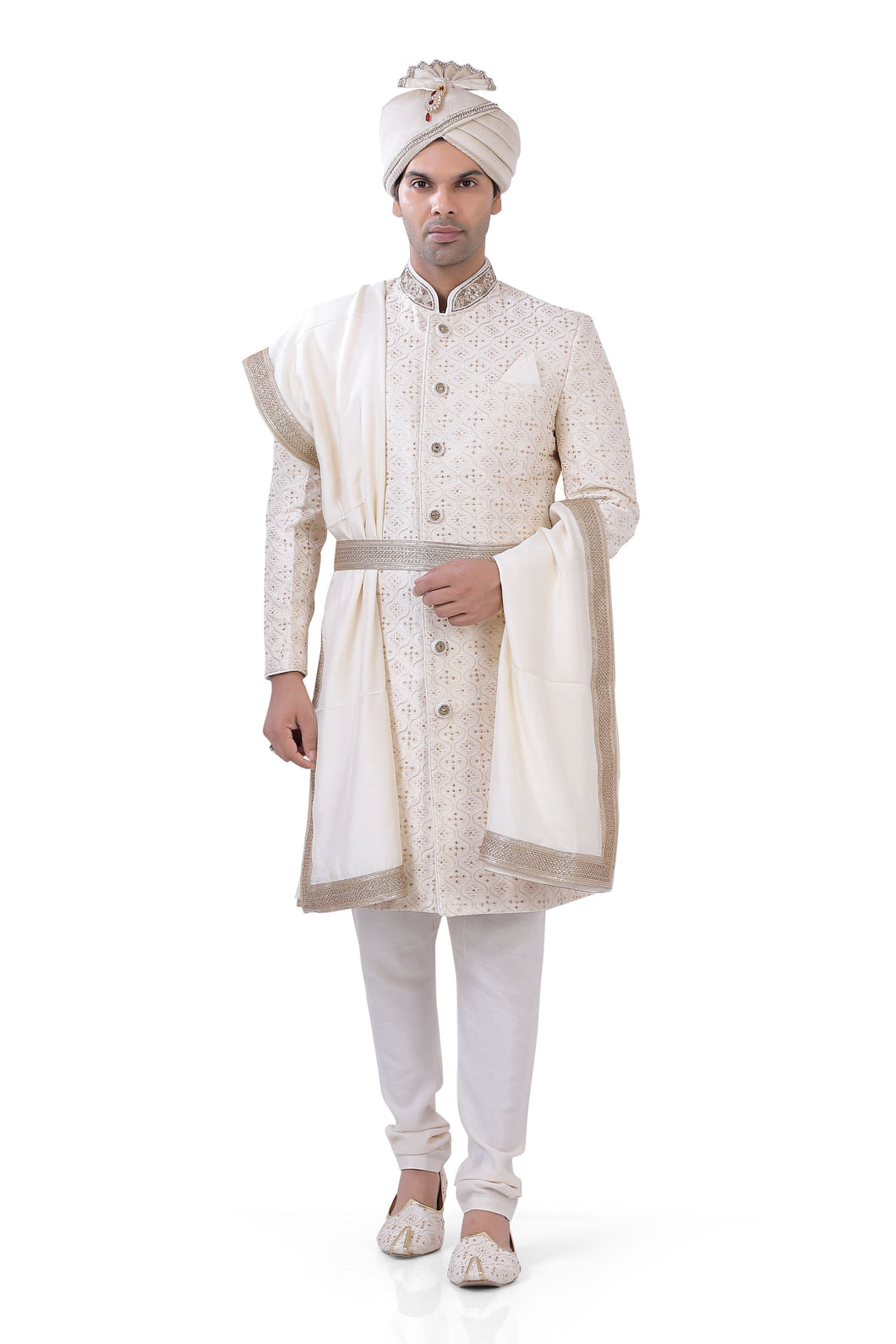 Brocade Silk - Premium Kurta Pyjama - Just $ 75! Shop now at Dapper Ethnic