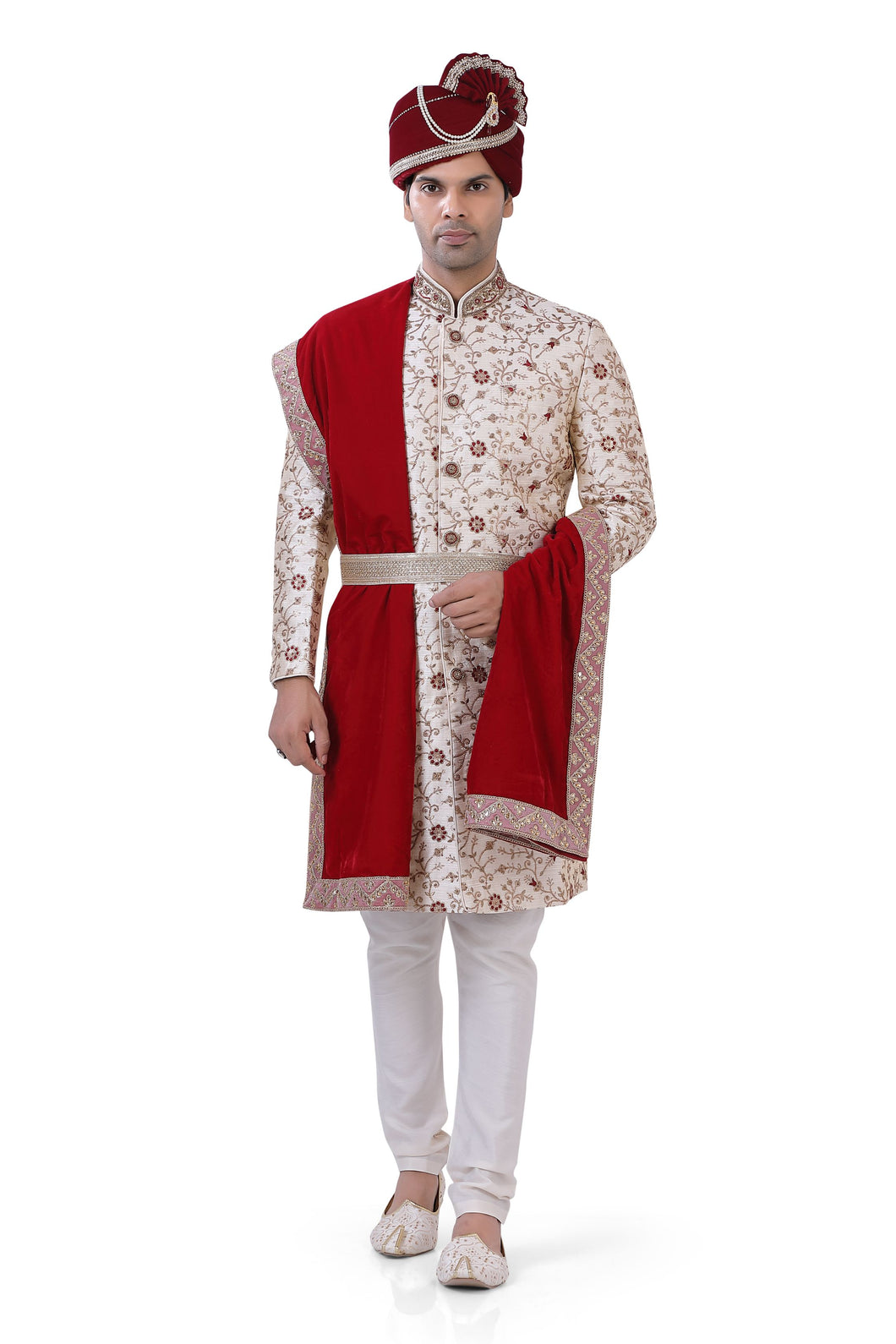 Brocade Silk - Premium Kurta Pyjama - Just $ 75! Shop now at Dapper Ethnic