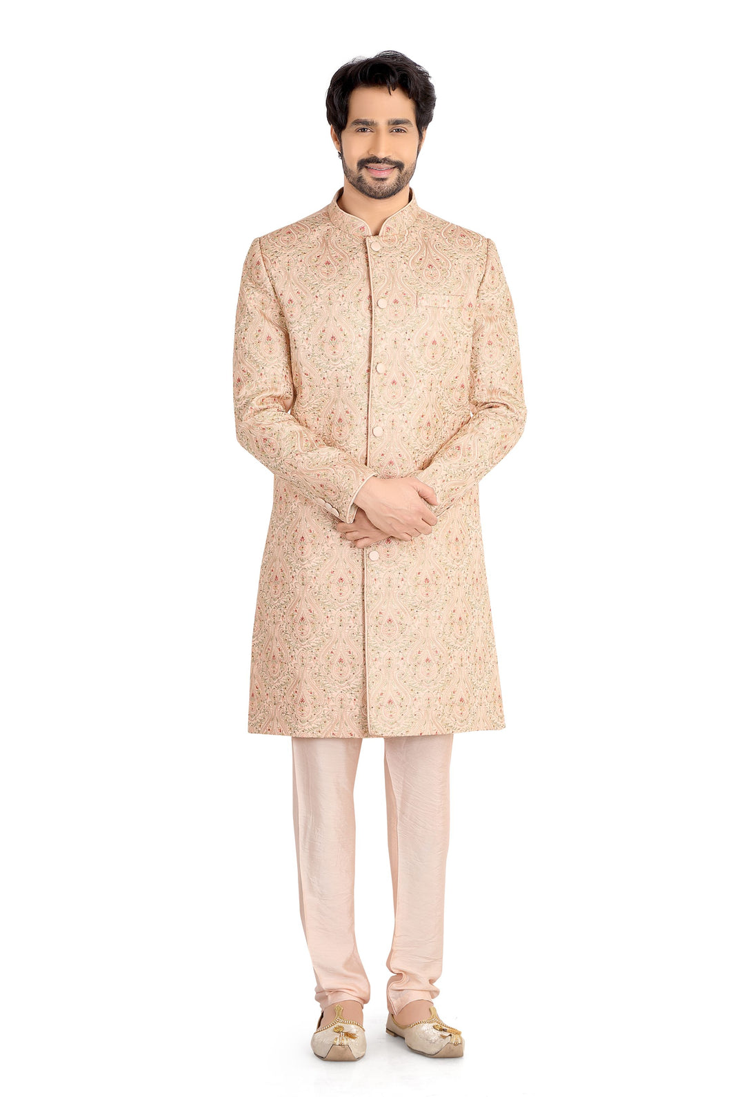 Brocade Silk - Premium Kurta Pyjama - Just $ 75! Shop now at Dapper Ethnic