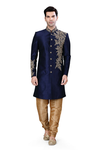 Brocade Silk - Premium Kurta Pyjama - Just $ 75! Shop now at Dapper Ethnic
