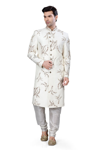 Brocade Silk - Premium Kurta Pyjama - Just $ 75! Shop now at Dapper Ethnic