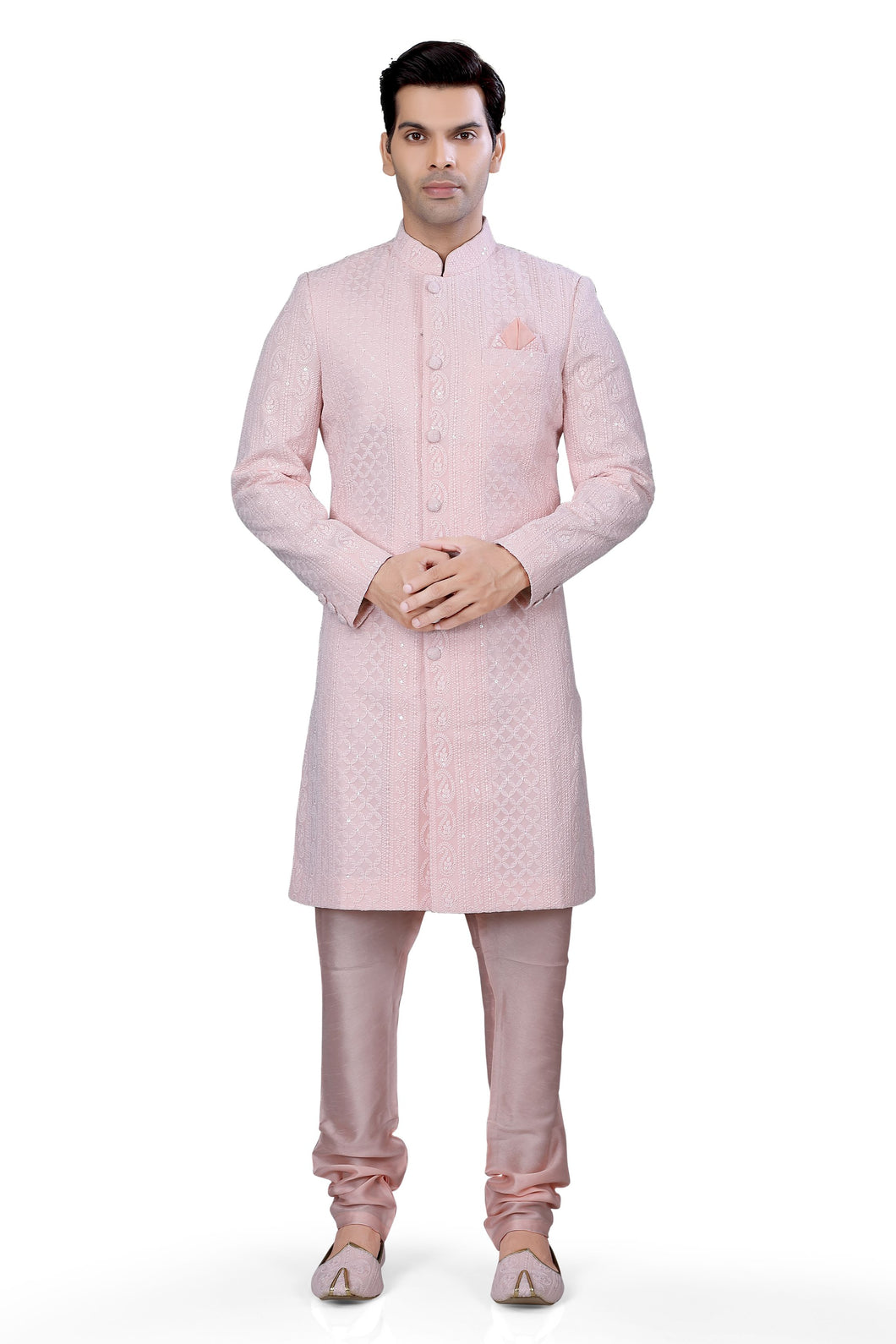 Brocade Silk - Premium Kurta Pyjama - Just $ 75! Shop now at Dapper Ethnic