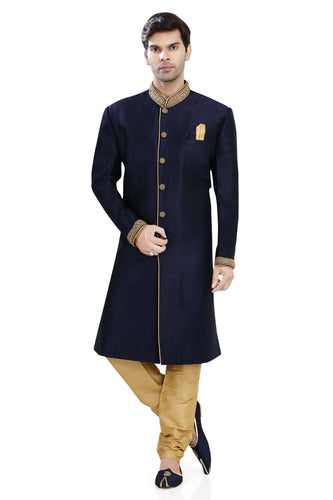 Brocade Silk - Premium Kurta Pyjama - Just $ 75! Shop now at Dapper Ethnic