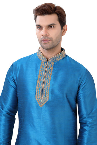 Brocade Silk - Premium Kurta Pyjama - Just $ 75! Shop now at Dapper Ethnic