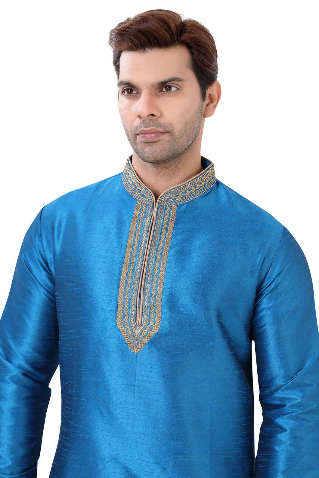 Brocade Silk - Premium Kurta Pyjama - Just $ 75! Shop now at Dapper Ethnic