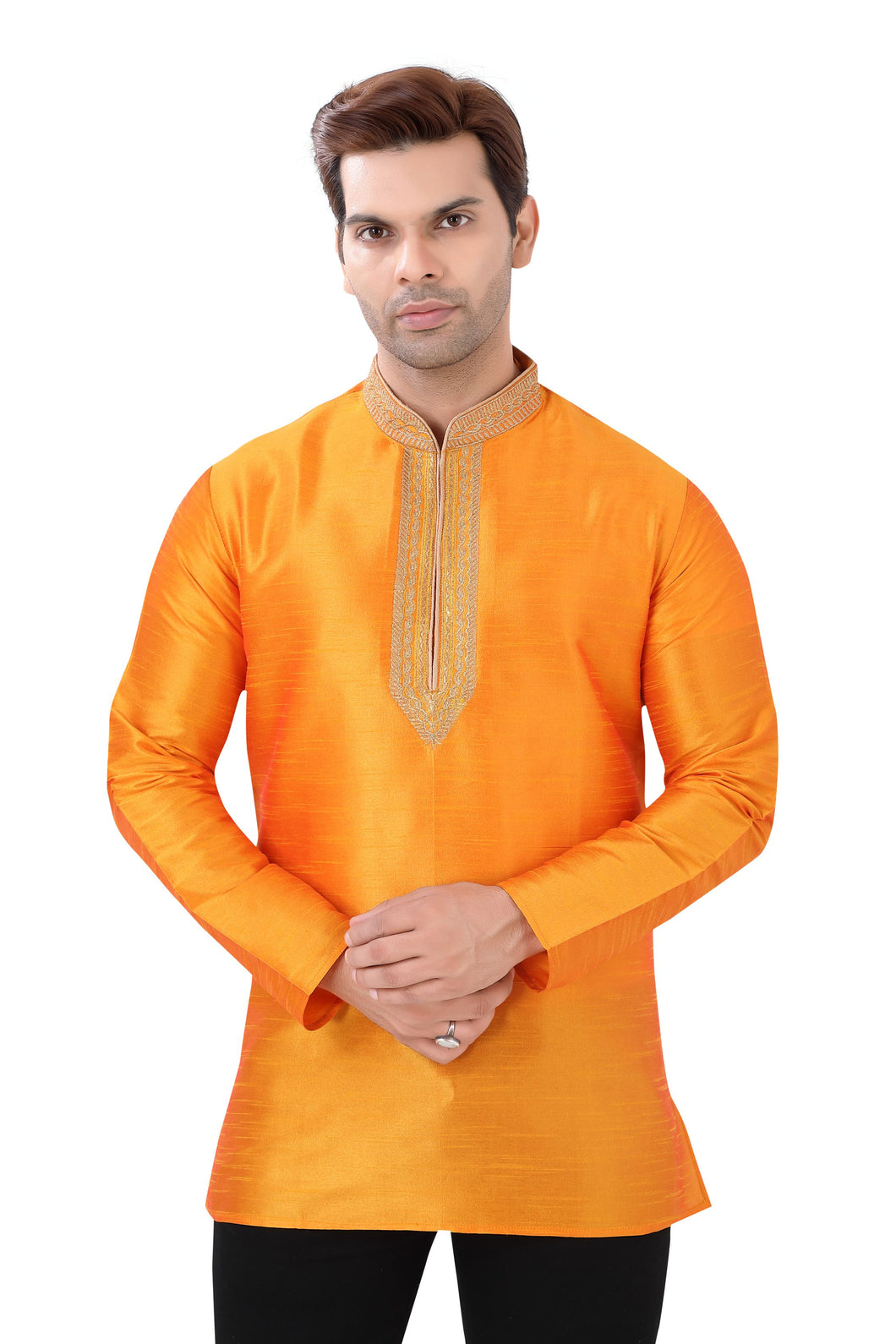 Brocade Silk - Premium Kurta Pyjama - Just $ 75! Shop now at Dapper Ethnic
