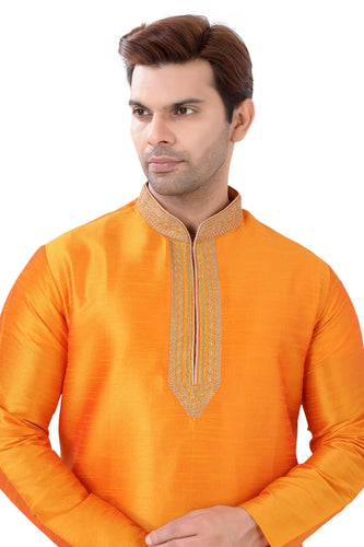 Brocade Silk - Premium Kurta Pyjama - Just $ 75! Shop now at Dapper Ethnic
