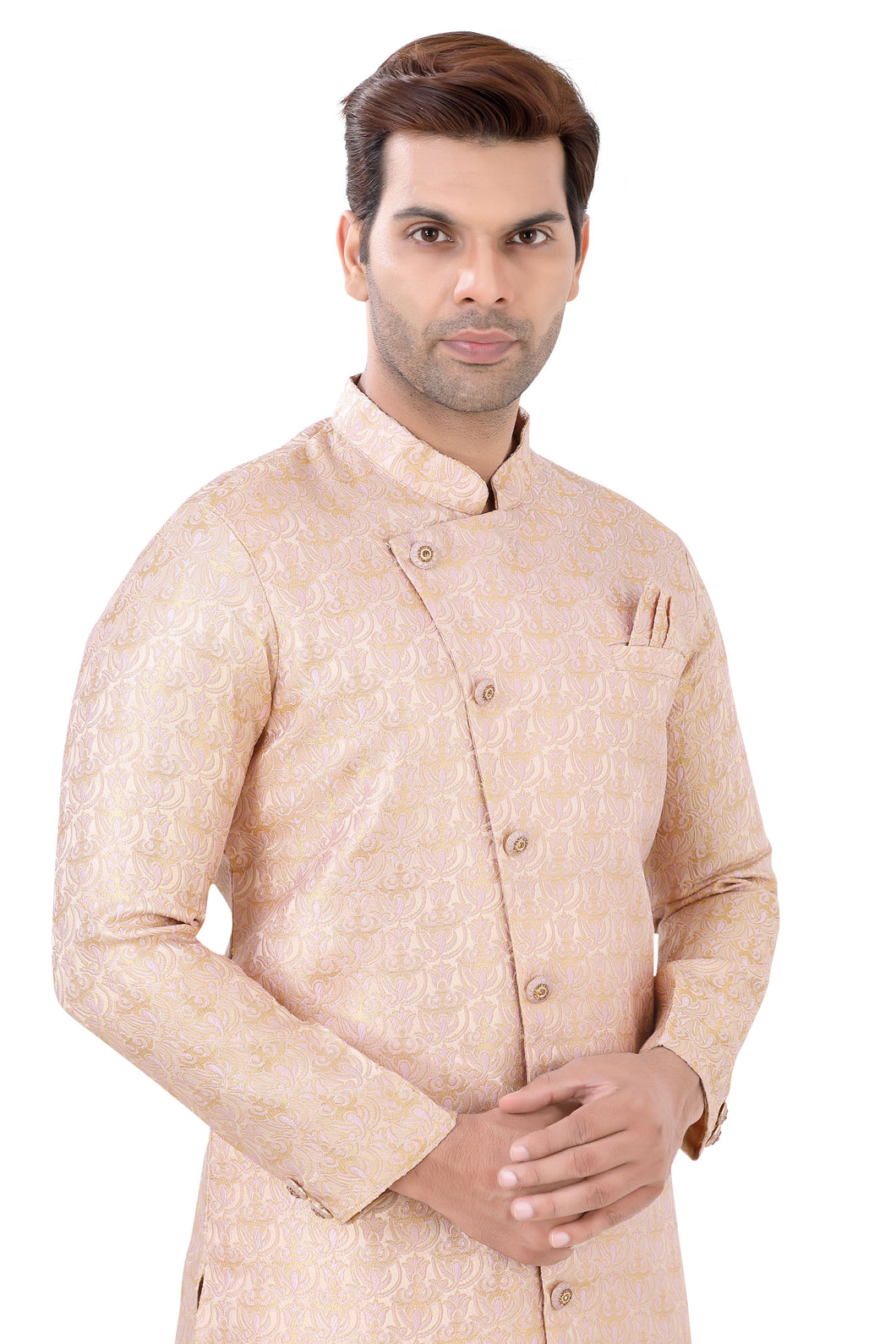 Brocade Silk - Premium Kurta Pyjama - Just $ 75! Shop now at Dapper Ethnic