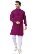 Load image into Gallery viewer, Brocade Silk - Premium Kurta Pyjama - Just $ 75! Shop now at Dapper Ethnic
