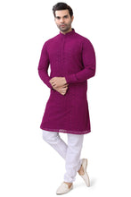 Load image into Gallery viewer, Brocade Silk - Premium Kurta Pyjama - Just $ 75! Shop now at Dapper Ethnic
