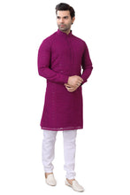 Load image into Gallery viewer, Brocade Silk - Premium Kurta Pyjama - Just $ 75! Shop now at Dapper Ethnic
