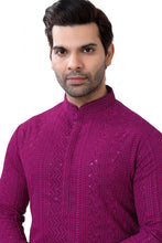 Load image into Gallery viewer, Brocade Silk - Premium Kurta Pyjama - Just $ 75! Shop now at Dapper Ethnic
