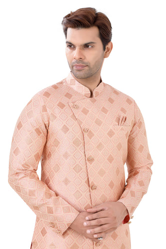 Brocade Silk - Premium Kurta Pyjama - Just $ 75! Shop now at Dapper Ethnic