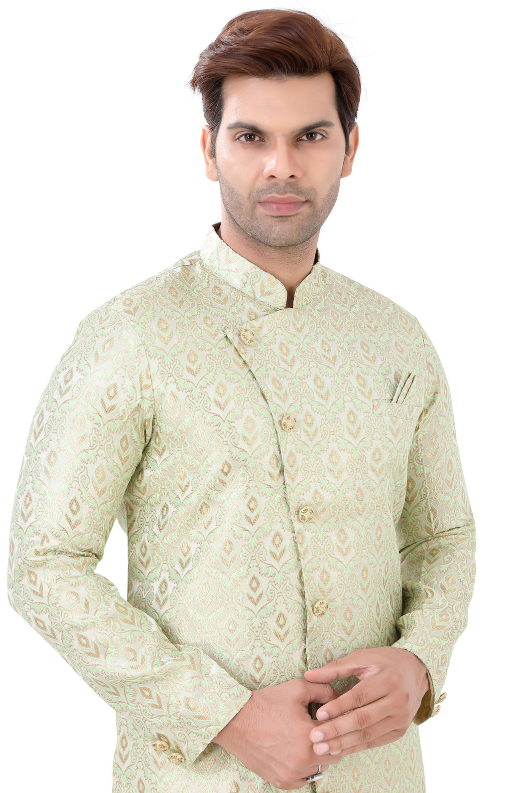 Brocade Silk - Premium Kurta Pyjama - Just $ 75! Shop now at Dapper Ethnic