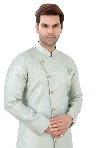 Brocade Silk - Premium Kurta Pyjama - Just $ 75! Shop now at Dapper Ethnic