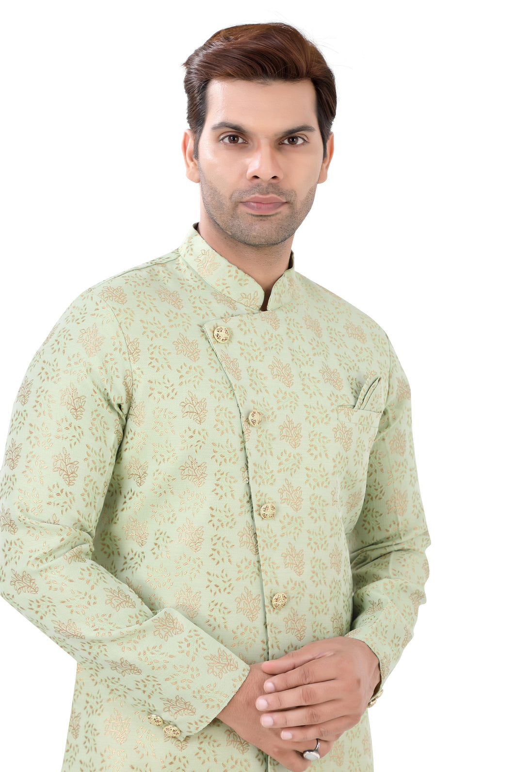 Brocade Silk - Premium Kurta Pyjama - Just $ 75! Shop now at Dapper Ethnic