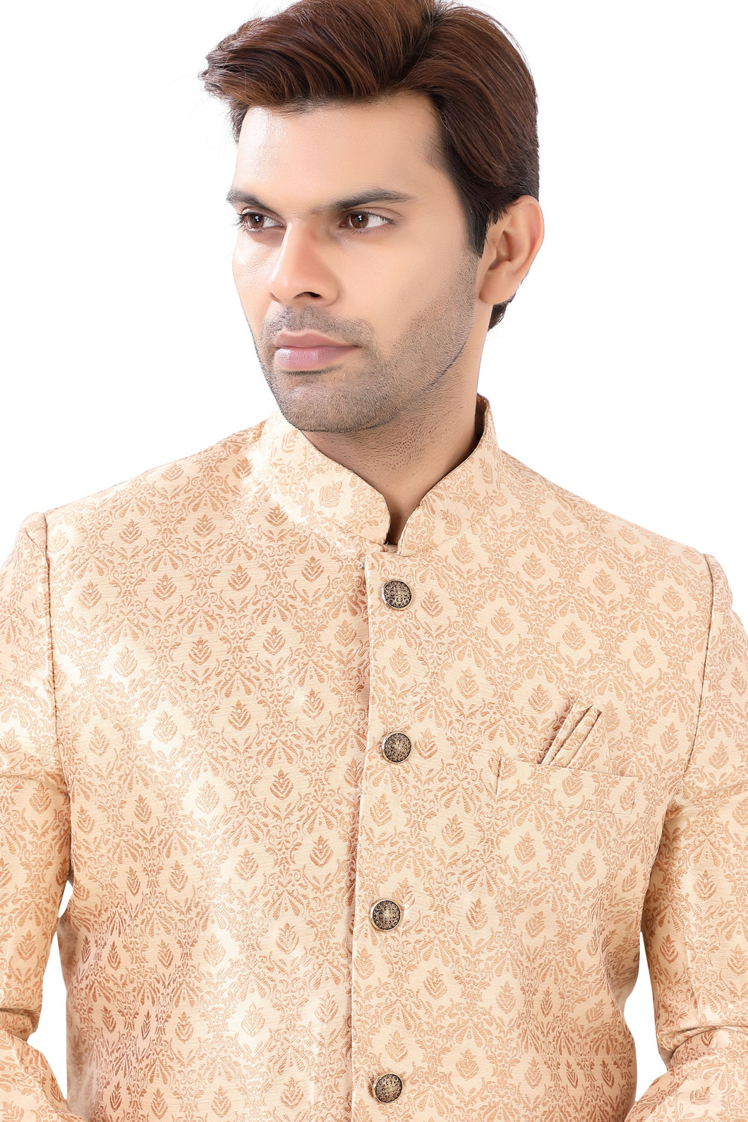 Brocade Silk - Premium Kurta Pyjama - Just $ 75! Shop now at Dapper Ethnic