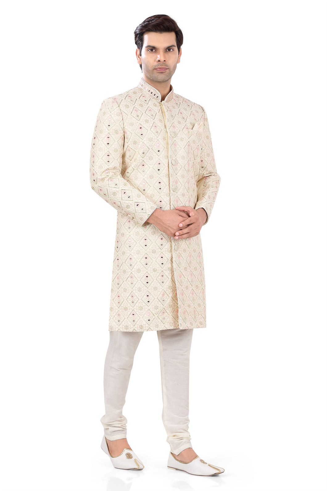 Brocade Silk - Premium Kurta Pyjama - Just $ 75! Shop now at Dapper Ethnic