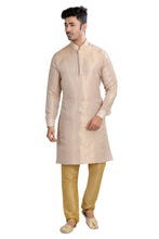 Load image into Gallery viewer, Banarasi Butti Kurta pajama set in beige
