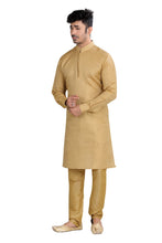 Load image into Gallery viewer, Banarasi Butti Kurta pajama set in Gold
