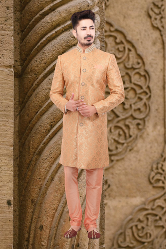 Brocade Silk - Premium Kurta Pyjama - Just $ 75! Shop now at Dapper Ethnic