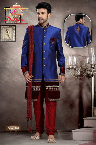 Brocade Silk - Premium Kurta Pyjama - Just $ 75! Shop now at Dapper Ethnic