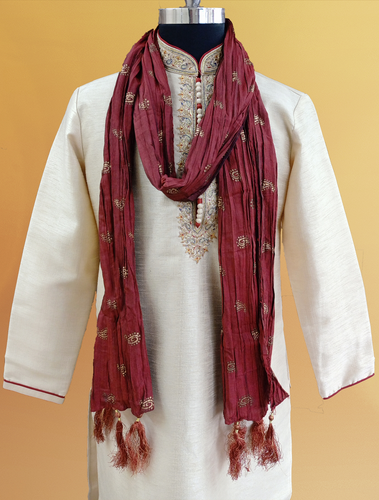 Brocade Silk - Premium Kurta Pyjama - Just $ 75! Shop now at Dapper Ethnic
