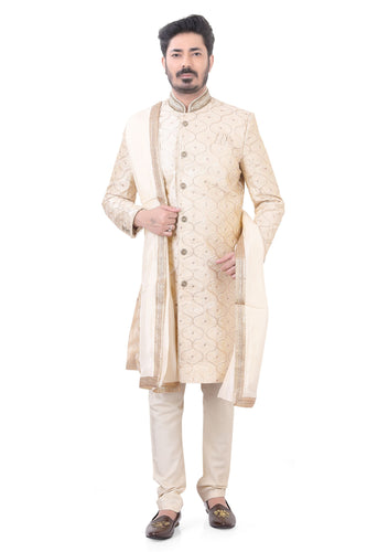 Brocade Silk - Premium Kurta Pyjama - Just $ 75! Shop now at Dapper Ethnic