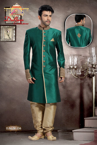 Brocade Silk - Premium Kurta Pyjama - Just $ 75! Shop now at Dapper Ethnic
