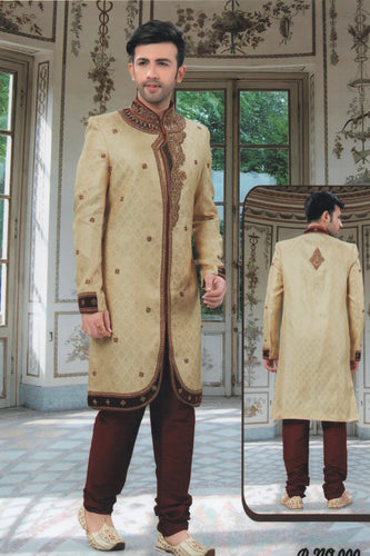 Brocade Silk - Premium Kurta Pyjama - Just $ 75! Shop now at Dapper Ethnic