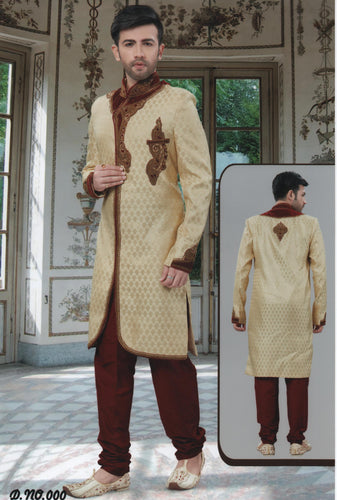 Brocade Silk - Premium Kurta Pyjama - Just $ 75! Shop now at Dapper Ethnic