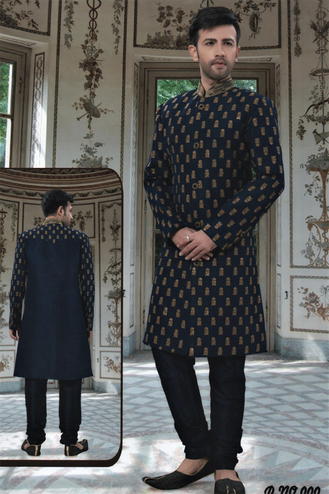 Brocade Silk - Premium Kurta Pyjama - Just $ 75! Shop now at Dapper Ethnic