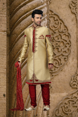 Brocade Silk - Premium Kurta Pyjama - Just $ 75! Shop now at Dapper Ethnic