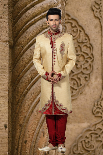 Brocade Silk - Premium Kurta Pyjama - Just $ 75! Shop now at Dapper Ethnic