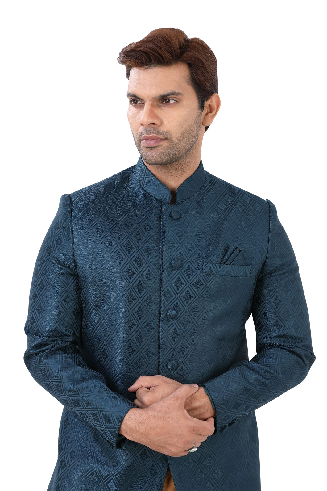 Brocade Silk - Premium Kurta Pyjama - Just $ 75! Shop now at Dapper Ethnic