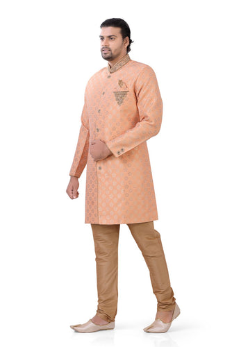 Brocade Silk - Premium Kurta Pyjama - Just $ 75! Shop now at Dapper Ethnic