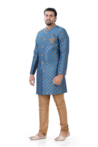 Brocade Silk - Premium Kurta Pyjama - Just $ 75! Shop now at Dapper Ethnic