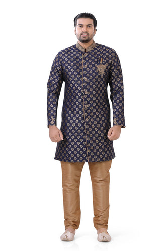 Brocade Silk - Premium Kurta Pyjama - Just $ 75! Shop now at Dapper Ethnic