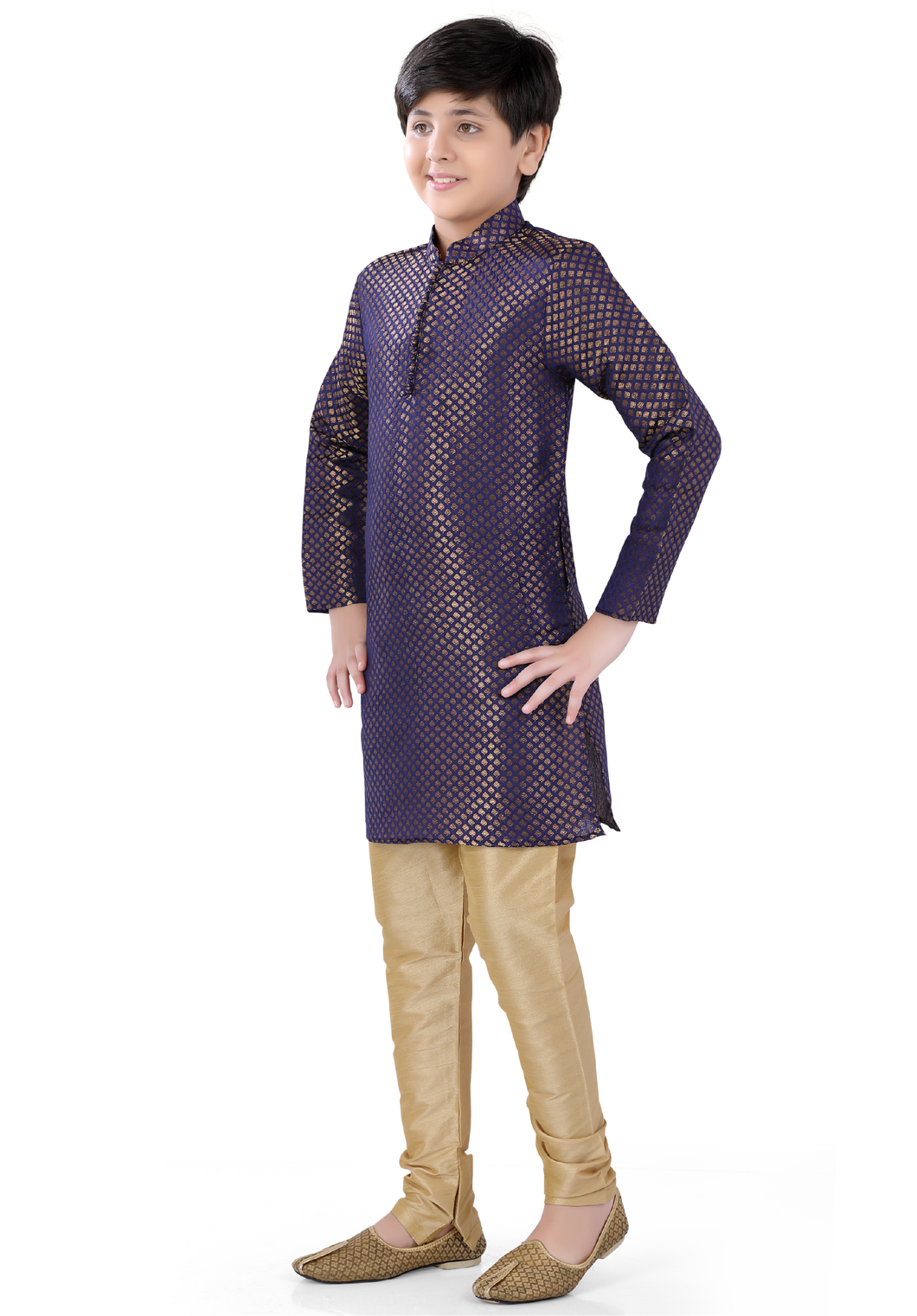 Brocade Silk - Premium Kurta Pyjama - Just $ 75! Shop now at Dapper Ethnic