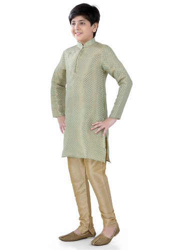 Brocade Silk - Premium Kurta Pyjama - Just $ 75! Shop now at Dapper Ethnic